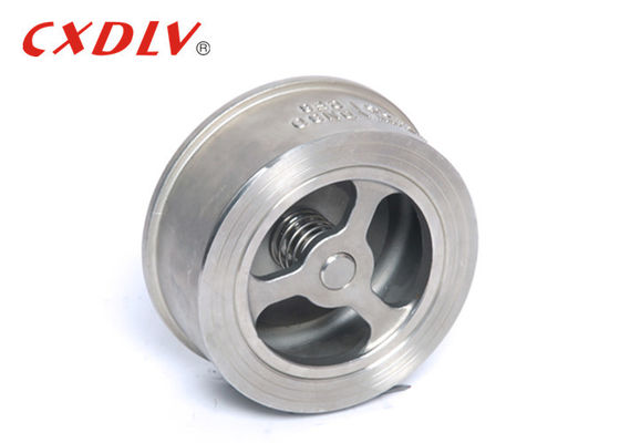 H71 PN25 Spring Wafer Tipe Lift Non Return Valve GB Standar Untuk Minyak Dan Gas