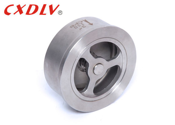 API Kelas 150 Angkat 4 Inch Wafer Check Valve Logam Duduk Dengan Musim Semi