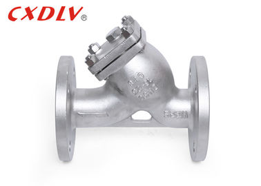 Bagian ujung flange Y-strainer stainless steel CF8/CF8M DN 100 Flange Connection
