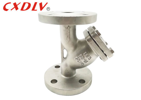 Pompa Air Y Type Strainer Bahan Stainless Steel Double Flange Berakhir