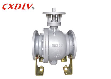 Baja Karbon Trunnion dipasang katup bola stainless steel Gas Minyak Alam Firesafe Dengan ujung flange