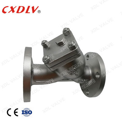 DN50 JIS10K SCS13A Y Strainer Valve 40 Mesh SUS304 Mesin Cuci Pegas Dengan Koneksi Flange