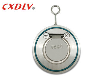 One Way Non Return Valve Kursi Soft Thin Wafer DN80 Stainless Steel Bersertifikat ISO