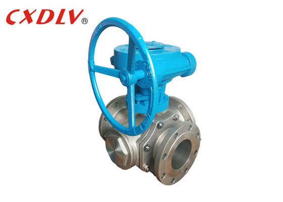 2 Way Stainless Steel Ball Valve Koneksi Flange CF8M DN65 Dengan ISO5211 Pad